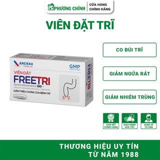 Viên Đặt Trĩ An Châu FreeTri Giúp Thu Nhỏ Búi Trĩ, Giảm Nứt Kẽ Hậu Môn, Đau Rát, Ngứa 14 Viên/Hộp