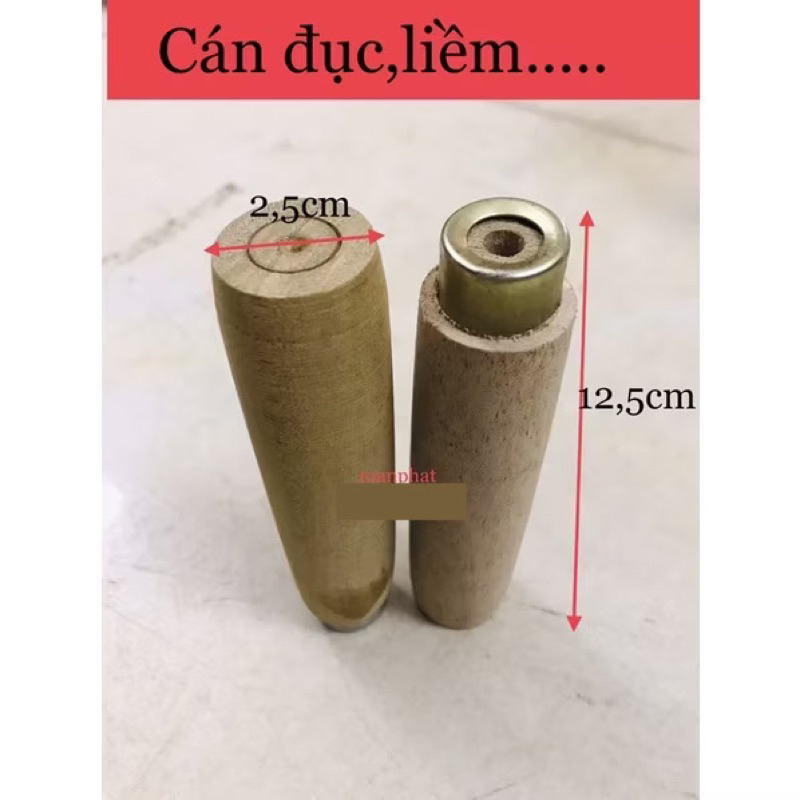 Cán đục cầm tay, cán liềm gỗ