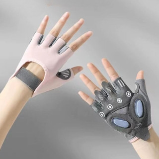 Găng Tay Gym Xỏ Ngón Nam Nữ – Đệm Silicon, Chống Trượt, Thoáng Khí, Bảo Vệ Tay