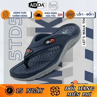 Dép Nam Xỏ Ngón Thái Lan ADDA 5TD57 Density  Cao Su Non Đế Đúc Nguyên Khối Chính Hãng