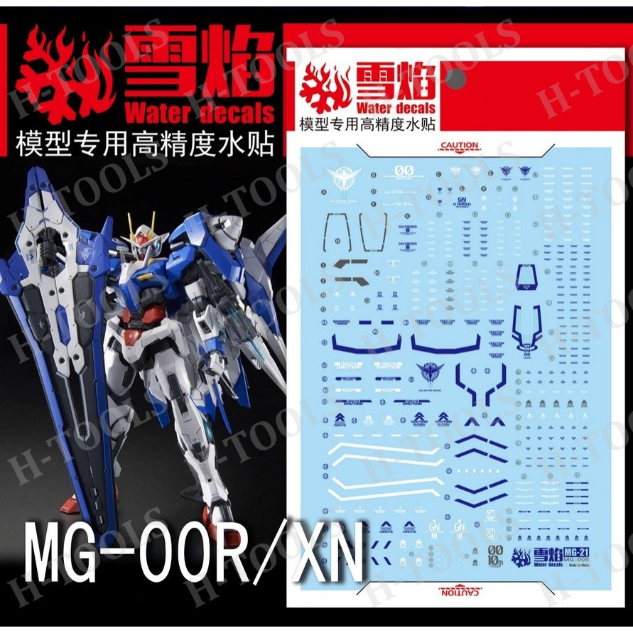 DECAL MÔ HÌNH XUEYAN XY - MG-21 - DECAL NƯỚC HUỲNH QUANG CHO MÔ HÌNH MG 1/100 GN-0000+GNR-010/XN 00 