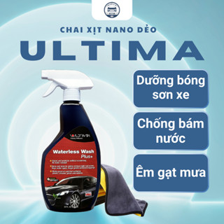 Xịt nano dẻo Ultima vệ sinh kính, thân xe ô tô Rửa xe không cần nước, phủ bóng xe sau vệ sinh