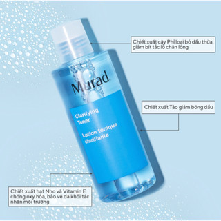 Nước cân bằng giúp giảm dầu nhờn Murad Clarifying Toner 180ml