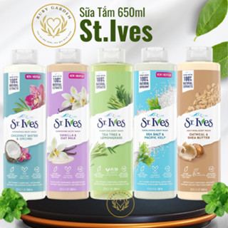 [NK Mỹ] Sữa tắm St.Ives 650ml Cam chanh I Yến Mạch I Muối biển I Hoa hồng tẩy tế bào chết - Ruby Garden