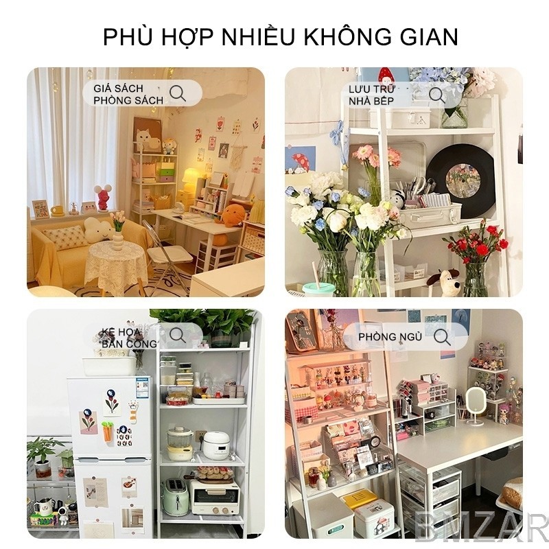 Kệ để đồ nhiều tầng kệ sách đứng cho bếp phòng khách ngủ ban công kệ sách kim loại đa chức năng | BigBuy360 - bigbuy360.vn