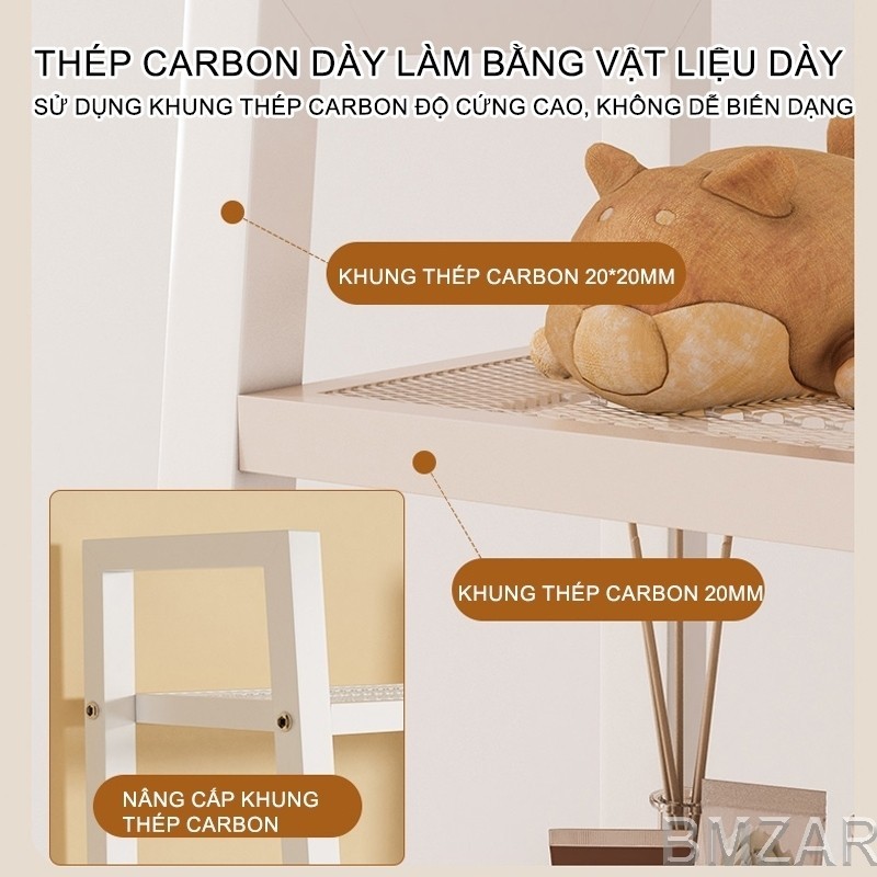 Kệ để đồ nhiều tầng kệ sách đứng cho bếp phòng khách ngủ ban công kệ sách kim loại đa chức năng | BigBuy360 - bigbuy360.vn