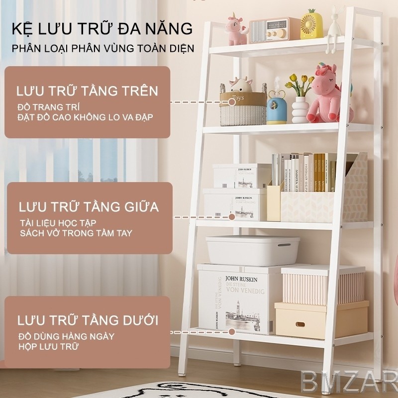 Kệ để đồ nhiều tầng kệ sách đứng cho bếp phòng khách ngủ ban công kệ sách kim loại đa chức năng | BigBuy360 - bigbuy360.vn