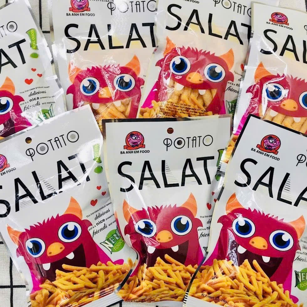 Combo gói snack salat que, potato salat Ba Anh Em Food MOLAGO FOODS