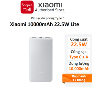 Pin sạc dự phòng Xiaomi 10000mAh 22,5W (In/Out Usb Type-C) - Hàng chính hãng