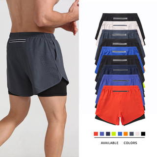 🆘LOẠI ĐẸP🆘 Quần short đùi nam thể thao 2 lớp có túi kéo chạy bộ, tập gym, đạp xe đạp thun lạnh cao cấp Q01T