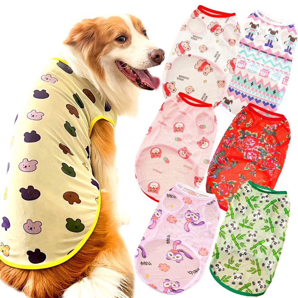 ÁO CHÓ MÈO ÁO THÚ CƯNG ÁO CHÓ TO MÙA HÈ SIÊU MỎNG SIÊU MÁT TỪ 1-40KG