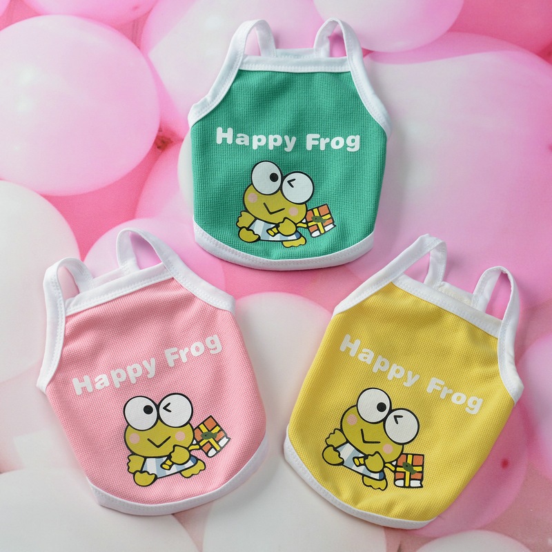 ÁO CHÓ MÈO ÁO THÚ CƯNG 2 DÂY MÙA HÈ ĐA DẠNG MẪU MÃ