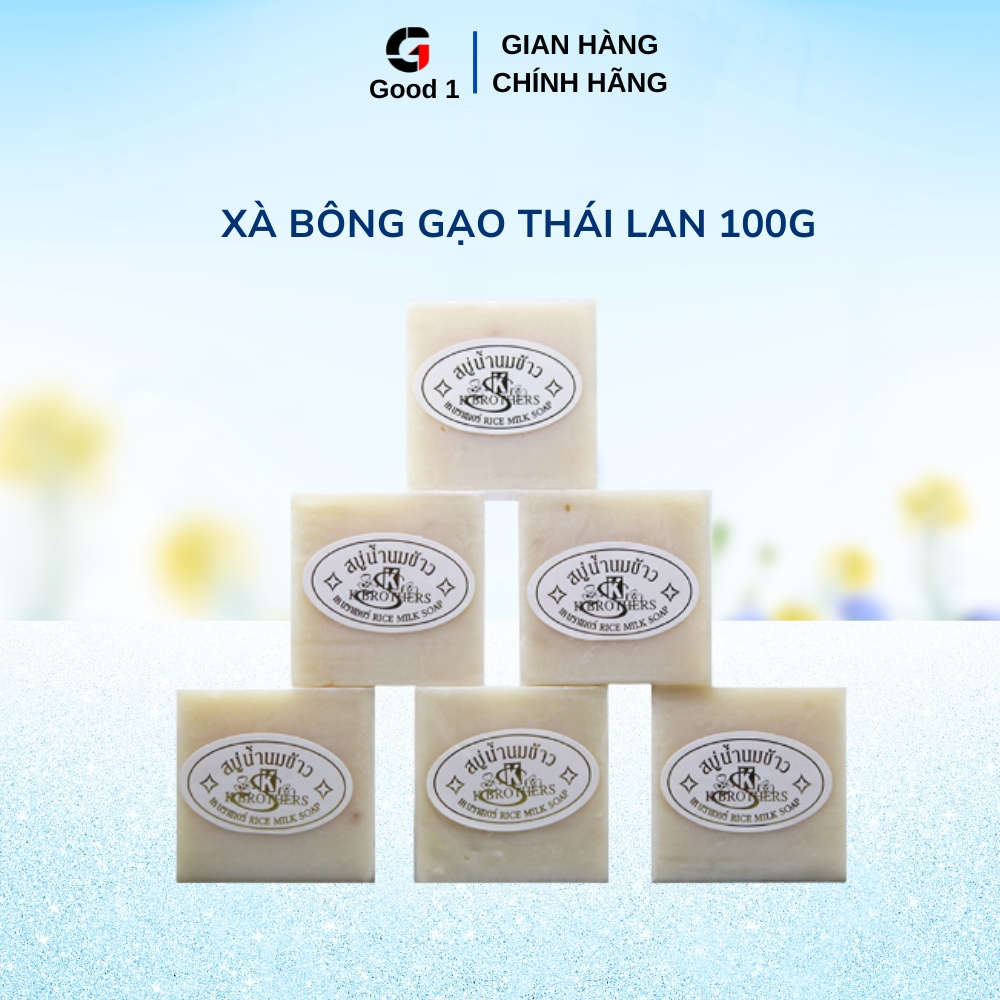 Xà phòng gạo Jam Thái Lan làm sạch sâu dịu nhẹ trên da phù hợp cho mọi làn da