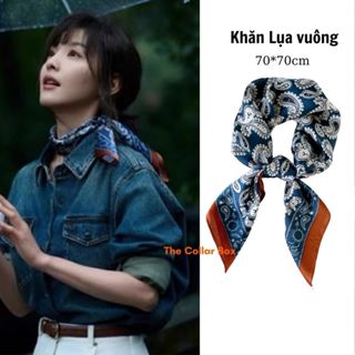 Khăn bandana lụa vuông 70x70cm nam nữ unisex turban hiphop BTS EXO streetwear quấn đầu làm áo thắt nơ quấn tóc