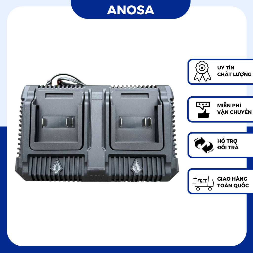 Sạc Pin Nhanh DRAMA 2,2A - 21V, Sạc Đôi Bản Mạch Lớn Chân Pin Phổ Thông 4cm , Có Chip Bảo Vệ Dòng Điện