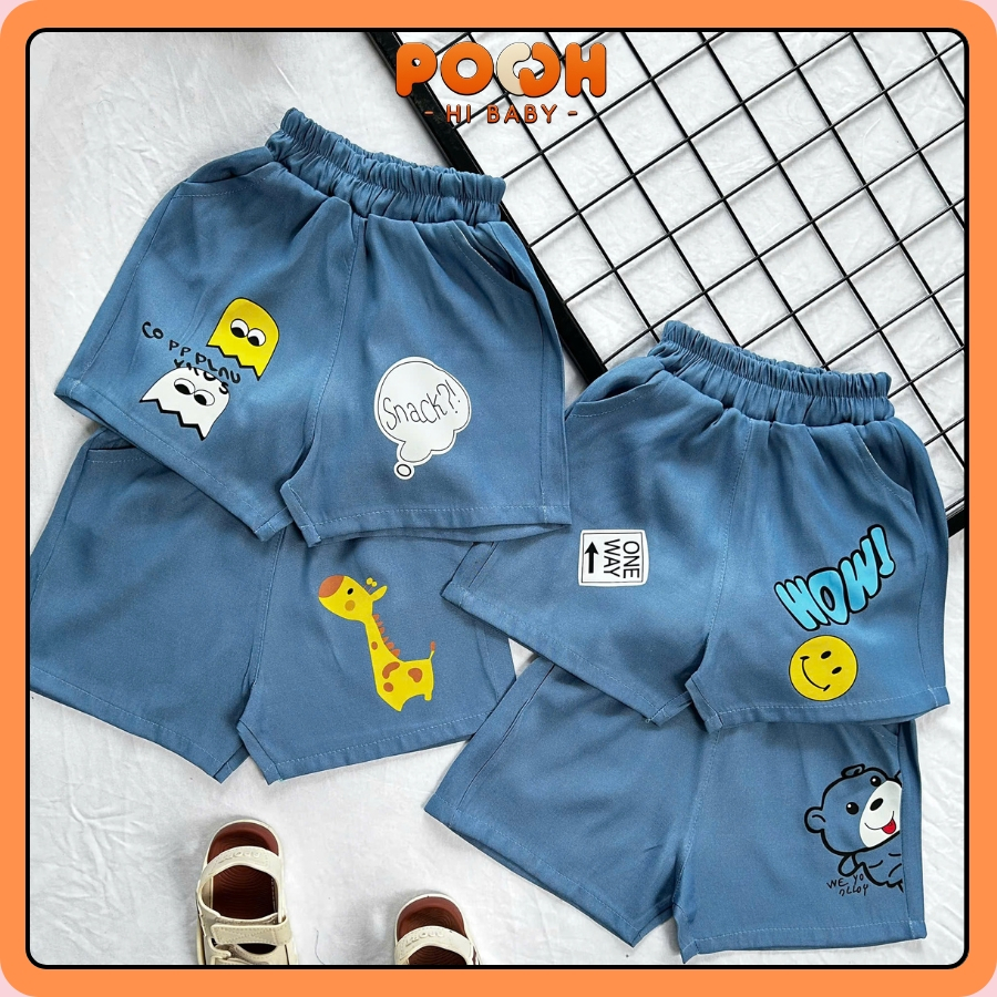 (8-27kg) Quần Đũi Giả Bò Mềm mại | In Hình Ngộ Nghĩnh, Thoáng Mát, Phong Cách Năng Động Dễ Thương Cho Bé