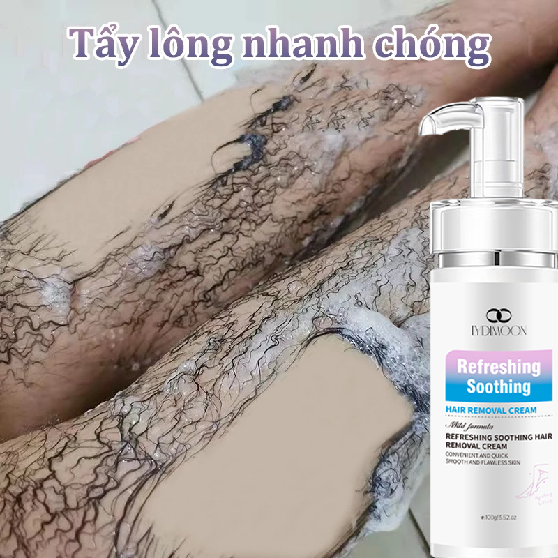 Kem Tẩy Lông Dịu Nhẹ LYDIMOON 100g - Tẩy Lông Nách, Vùng Kín, Tay Chân Cấp Tốc Không Đau Rát