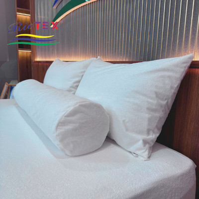 RIOTEX VỎ GỐI CHỐNG THẤM COTTON BÔNG kt 50x70cm, 40x60cm, 35x100cm co gia đình, ks,homestay,...