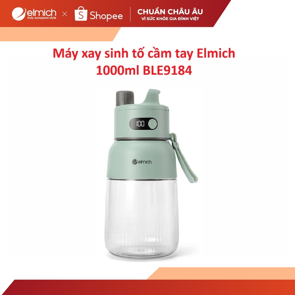 Máy xay sinh tố cầm tay Elmich 1000ml BLE9184