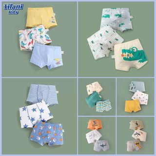 Quần lót bé trai [COMBO 3 CHIẾC] quần chip động vật khủng long PK442 - TILANI Store