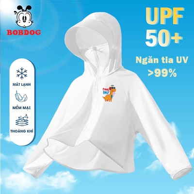 Áo chống nắng cho bé trai BOBDOG chất liệu vải kim cương in hình dễ thương cho bé