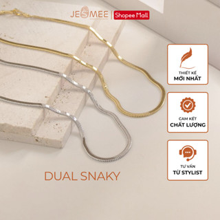 Dây chuyền nữ choker Jesmee, vòng cổ nữ chất liệu brass mạ vàng với móc khóa hiện đại - N2887