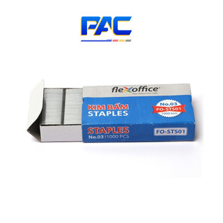 [Combo 10 hộp] Kim bấm FlexOffice số 3 (FO-STS01) , số 10 (No.3/FO-STS02)