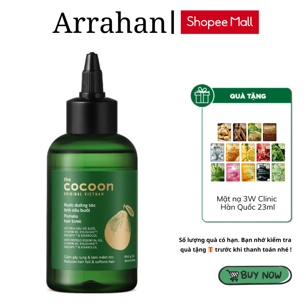 Tinh Dầu Bưởi Dưỡng Tóc Pomelo Cocoon 140ml