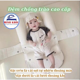 Gối chống trào ngược cho bé cao cấp có dây đai chống giật mình kèm gối chặn