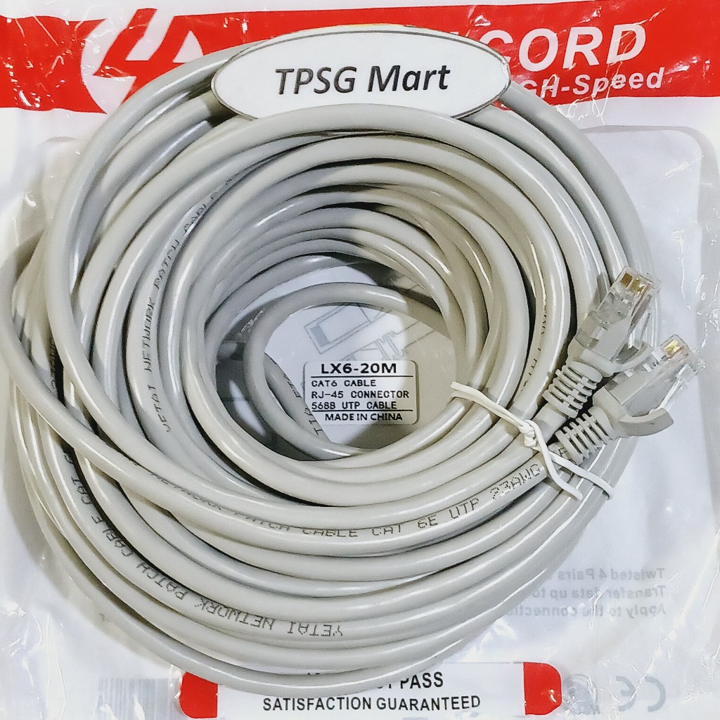 Cáp mạng Cat 6 UTP dài 20m / Cable Lan CAT 6 UTP, Cáp mạng Lan