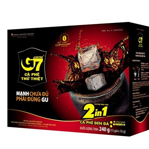 Trung Nguyên Cà phê G7 2in1 - Hộp 15 gói 16gr