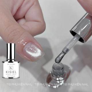 Sơn gel mắt mèo kim cương trong suốt siêu sáng-Kisiel-tib nail