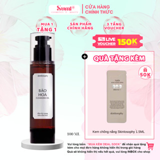 BÃO HÒA - Dầu Tẩy Trang Siêu Nhũ Hóa Cho Mọi Loại Da - SKINLOSOPHY 100ml