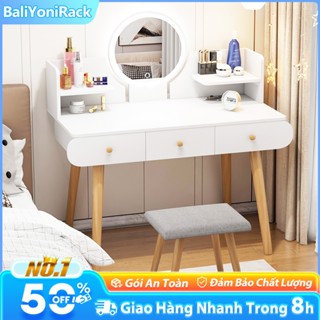 Bali Bộ Bàn Trang Điểm Có Gương Đèn LED 90x40x120cm Thiết Kế Hiện Đại Phù Hợp Mọi Không Gian
