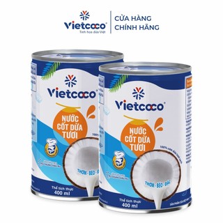 combo 8 lon cốt 400g vietcoco