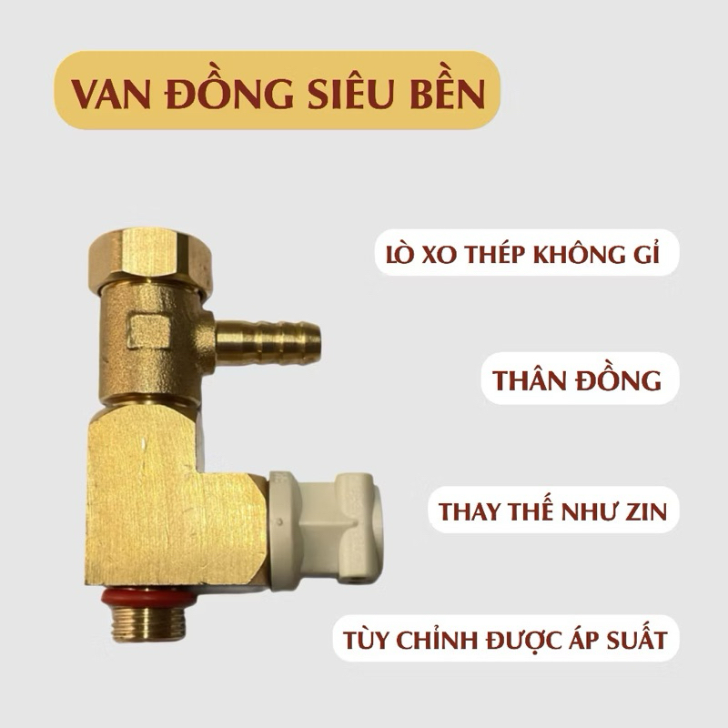 Van áp suất/ OPV/ Điều áp cho máy pha cà phê Gemilai 3200B, 3605, 3005 3601..., Breville, Delonghi