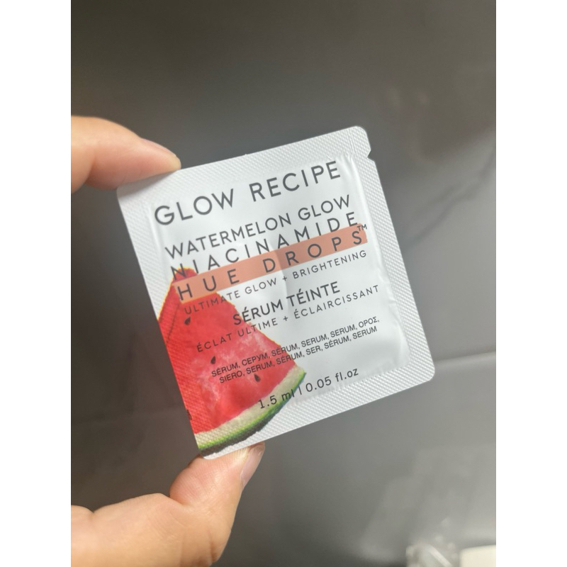 Sample Tinh chất dưỡng ẩm làm sáng da Glow Recipe Watermelon Glow Niacinamide Dew Drops 1.5ml