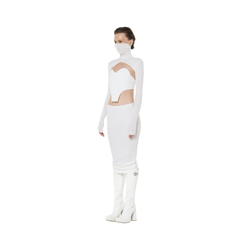 ETS| ICOGNITO DRESS | Váy cắt vẻ body trắng