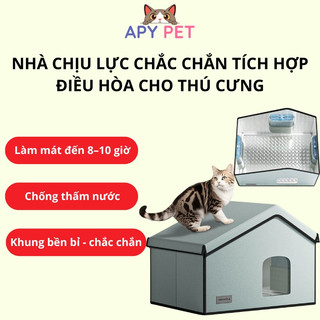 [NHÀ LÀM MÁT THÚ CƯNG THÔNG MINH] 60cm, Làm Mát 8-10h, Chống Thấm 3 Lớp, An Toàn Cho Mèo Chó Dưới 15kg