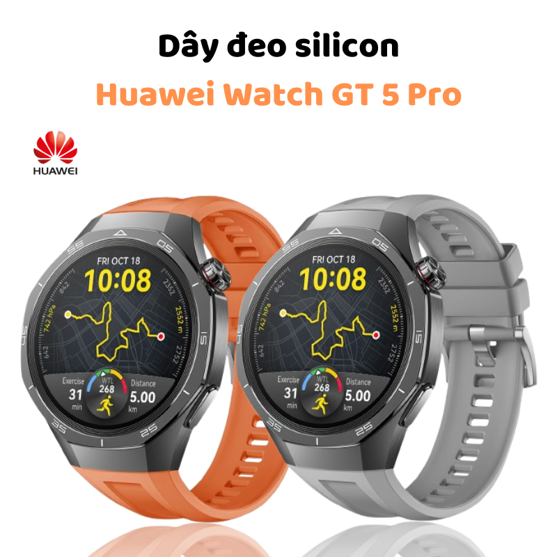 Dây Đeo Silicon Cho Huawei Watch GT 5 Pro 46mm Dây Đeo Thay Thế Cho Huawei Watch GT5 46mm Dây Đeo Ph