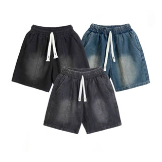  Quần Short Jeans Nam Nữ Dáng Ngắn Trên Gối Thời Trang Unisex - Dày Dặn Cao Cấp Form Big Size H01 