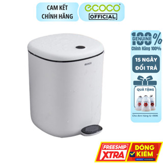 Thùng Rác Đạp Chân Thông Minh ECOCO E2228, Bật Rác Có Lõi, Nắp Kín, Chống Mùi, 2 Chế Độ Mở Hiện Đại