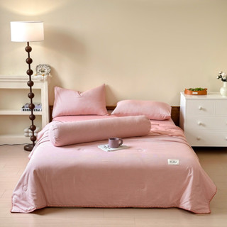 Bộ chăn ga cotton linen thoáng mát 5 món