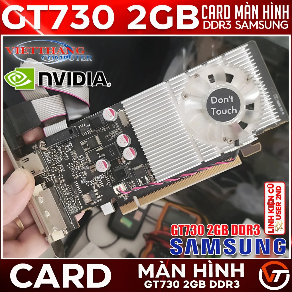 VGA - Card Màn Hình Samsung GT730 2GB DDR3 Chống cháy xuất hình Hàng qua sử dụng rất đẹp (Cũ - 2nd)