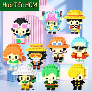 【Độc quyền DIY COMBO Bộ Lắp Ráp Mô Hình MINI 3D ONE PIECE – Nhân vật hoạt hình đáng yêu Luffy, Zoro, Chopper cho bé – Đồ