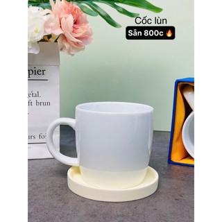 Cốc sứ trắng Bát Tràng nhiều mẫu tay cầm tiện dụng