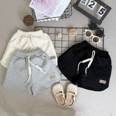 Quần Short Bé Gái Form Ống Rộng Vải Nỉ 2 Da, Thoáng Mát, Thấm Hút Mồ Hôi - QSN- BabyBoo - PiBo Store-T1