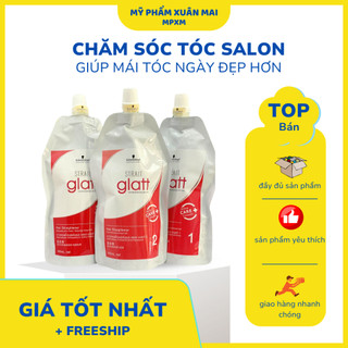 Thuốc Uốn Tóc Loreal Glatt Schwarzkopf, Duỗi Tóc, Dập Uốn, Dập Kem Loreal X-Tenso - 400ml