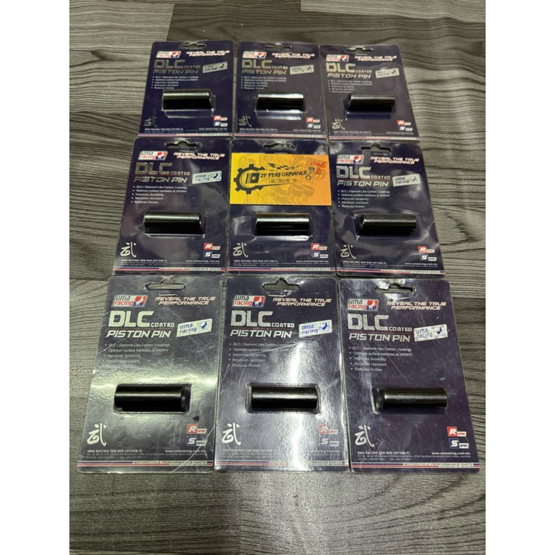 Ắc Piston chính hãng UMA Racing Mạ Đen 2 size 14-41 / 14-44