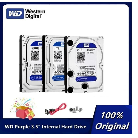 Ổ Cứng  HDD WD Blue nhập khẩu Hàn Nhật 500GB | 1TB | 2TB Chuyên Dụng Cho Camera Giám Sát, lưu data